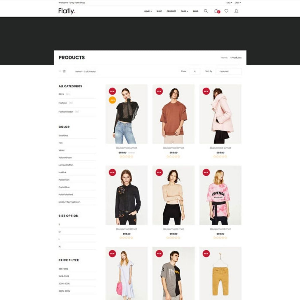 Cloth Shop Ecommerce Shopify  Shopping Website