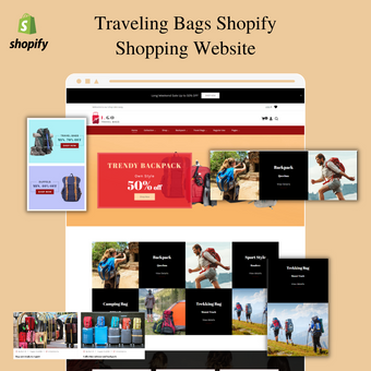 Traveling Bags Shopify Shopping Website