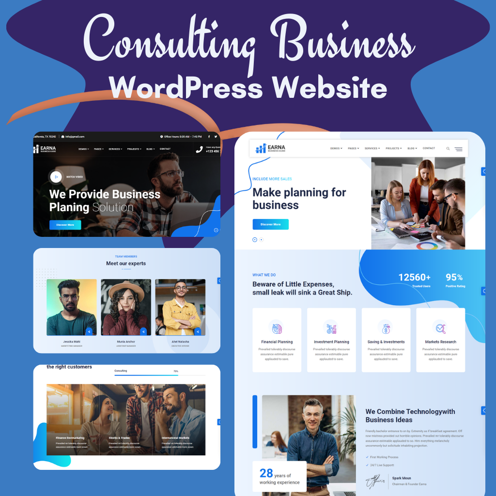 Consulting Business WordPress Responsive Website