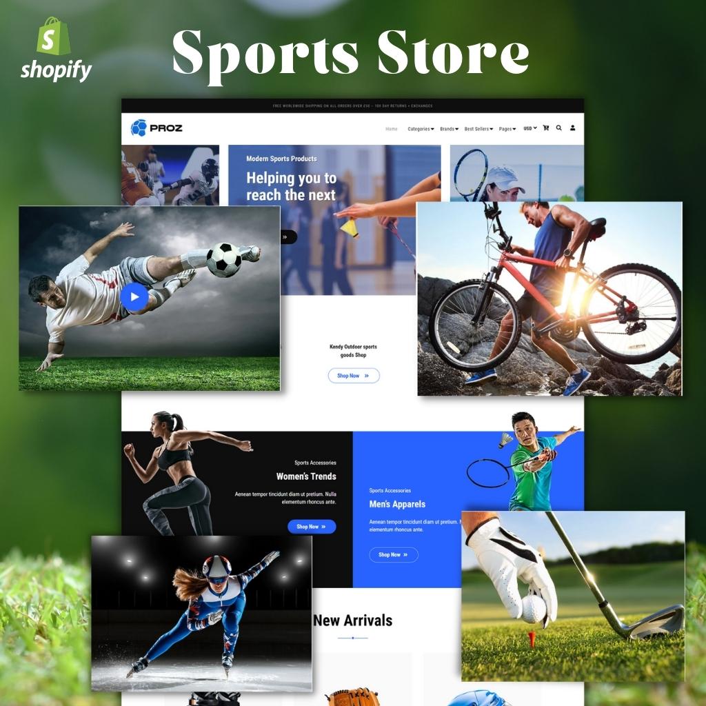 Sports Store Shopify Shopping Website