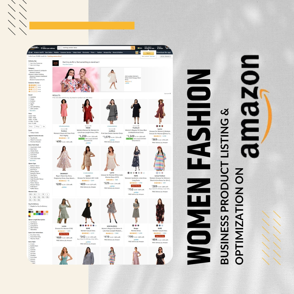 Women Fashion Business Product Listing & Optimization On Amazon