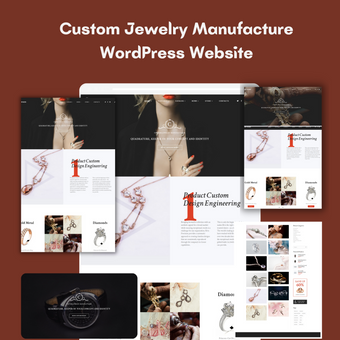 Custom Jewelry Manufacture WordPress Responsive Website