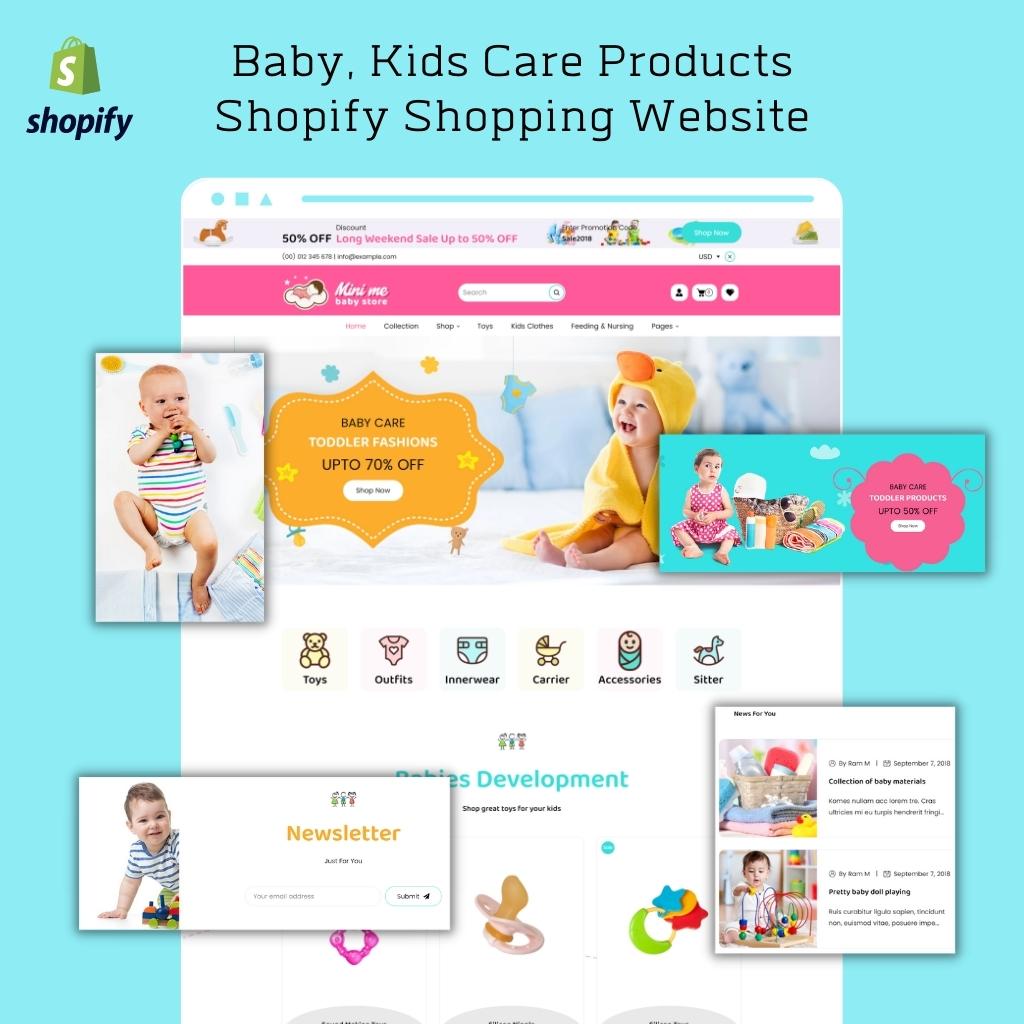 Baby, Kids Care Products Shopify Shopping Website
