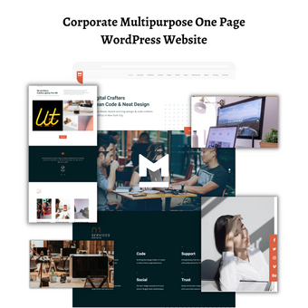 Corporate Multipurpose One Page WordPress Responsive Website