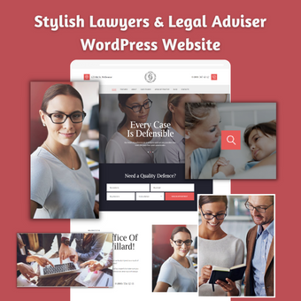 Stylish Lawyers & Legal Advisere WordPress Responsive Website