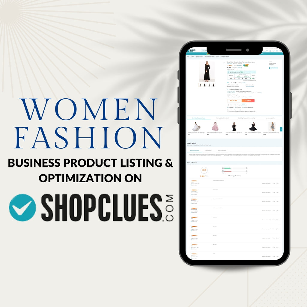 Women Fashion Business Product Listing & Optimization On Shopclues