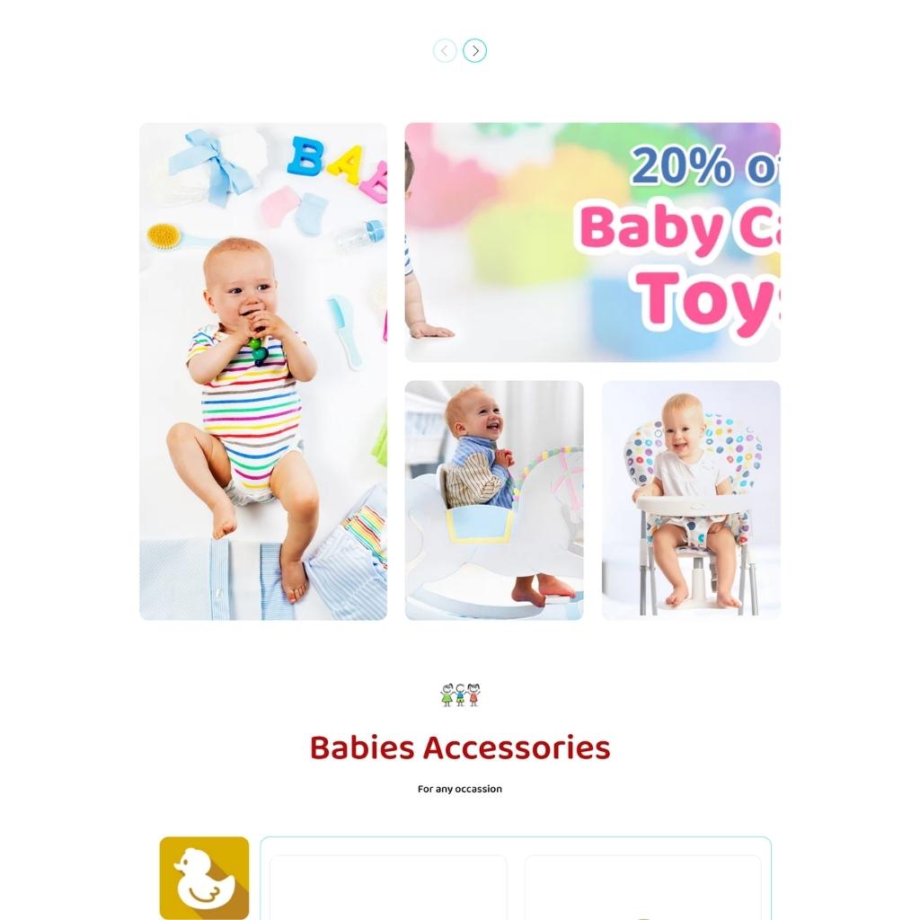 Baby, Kids Care Products Shopify Shopping Website