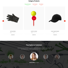 Golf Product  Shopify Shopping Website