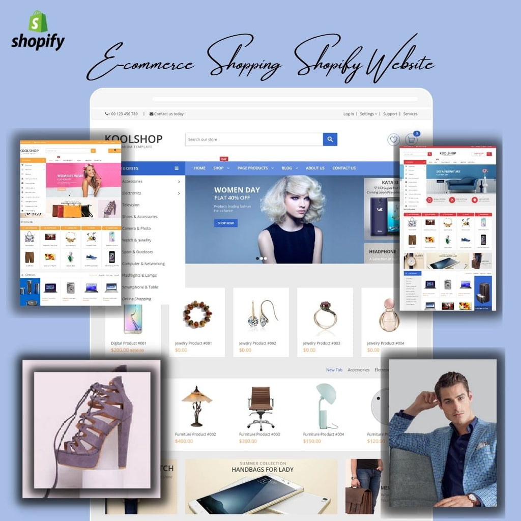 All-in-one Ecommerce Shopify  Shopping Website