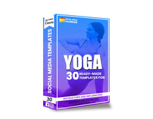 30 Ultimate Yoga V 1.9  Social Media Posts Canva Templates