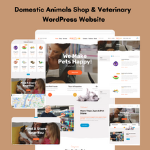 Domestic Animals Shop & Veterinary WordPress Responsive Website