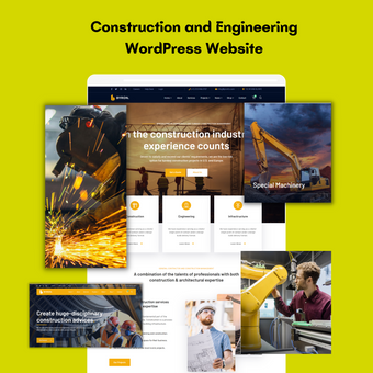 Construction and Engineering WordPress Responsive Website