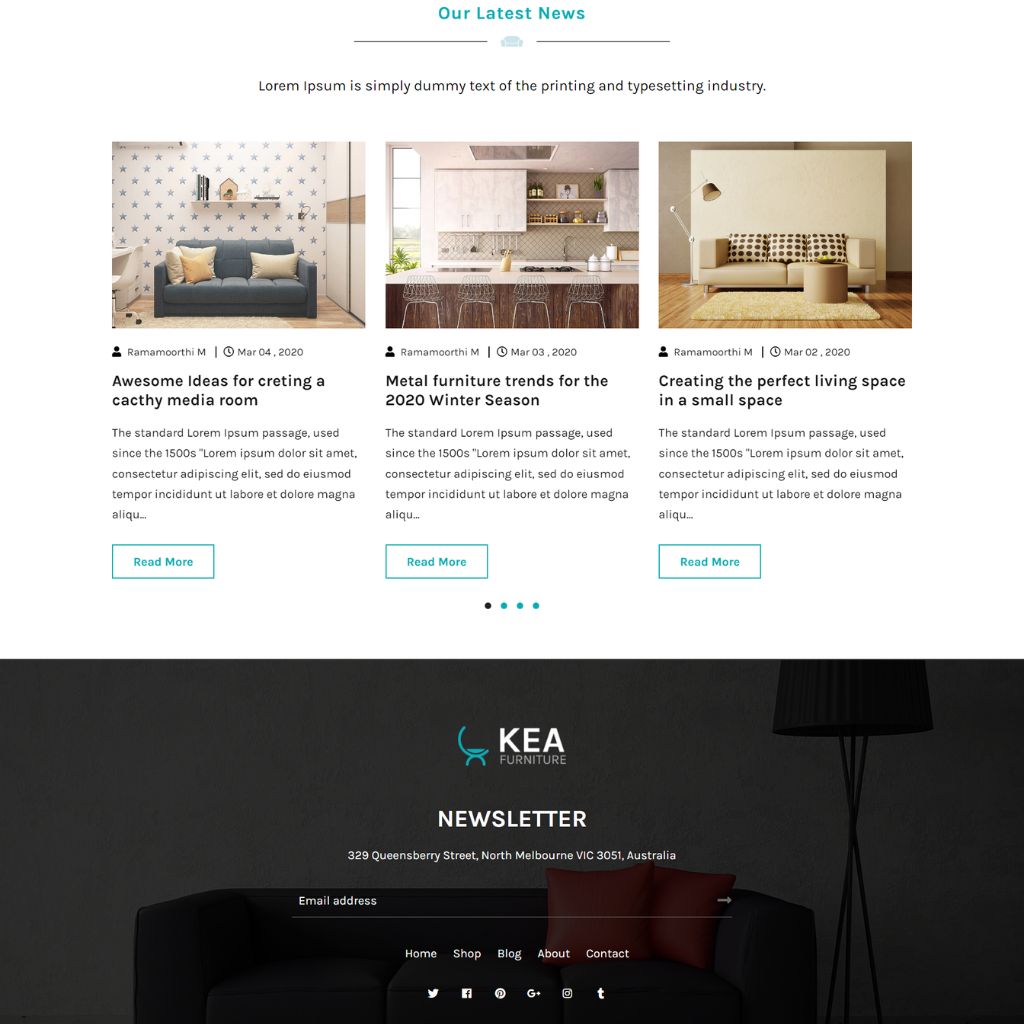 Furniture Shop Shopify Shopping Website