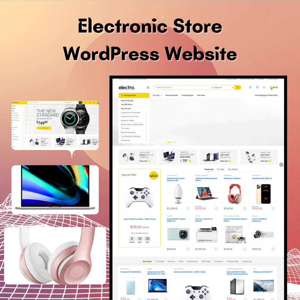 Electronic Store WordPress Responsive Website