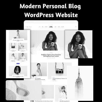 Modern Personal Blog WordPress Responsive Website