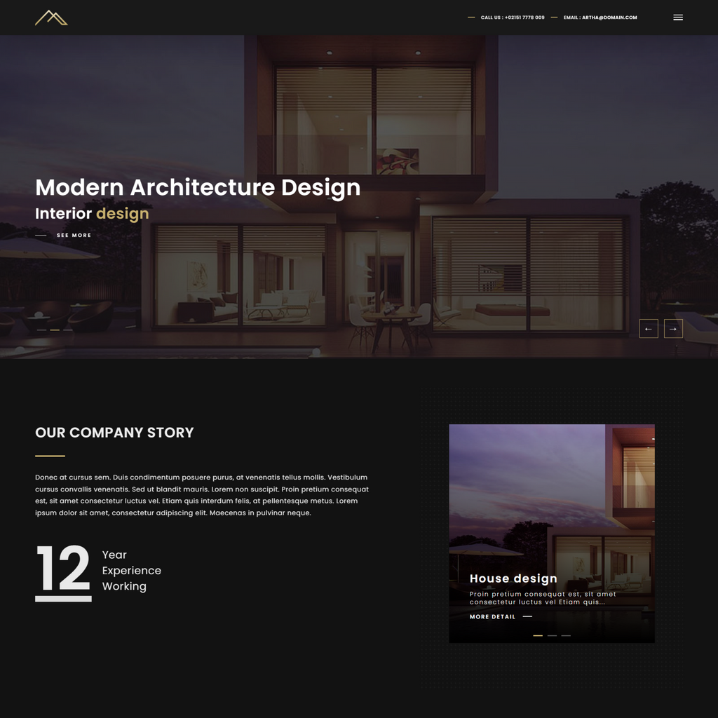 Interactive Interior WordPress Responsive Website