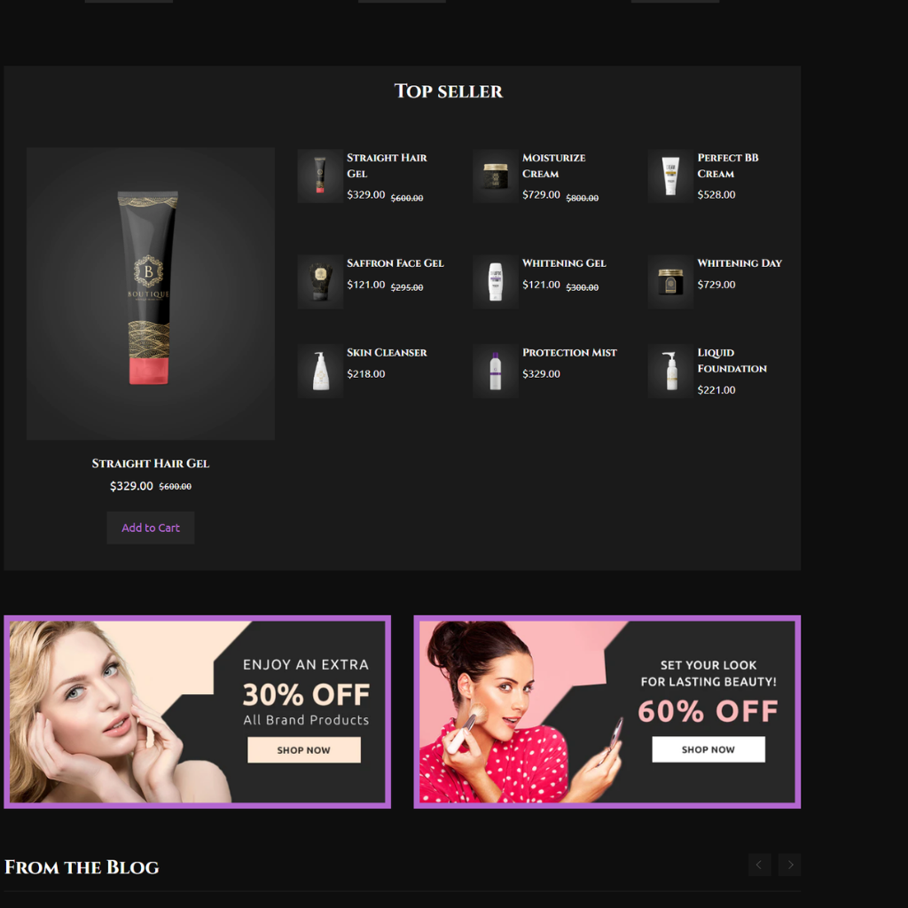 Makeup Product Shopify Shopping Website