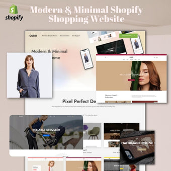 Modern & Minimal Shopify Shopping Website