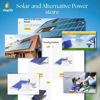 Solar and Alternative Power Store Shopify Shopping Website