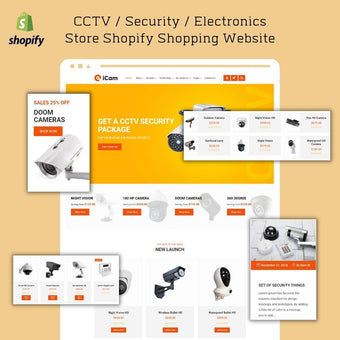 CCTV / Security / Electronics Store Shopify Shopping Website