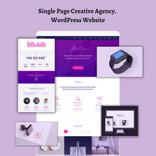 Single Page Creative Agency WordPress Responsive Website