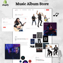 Music Album Store Shopify Shopping Website