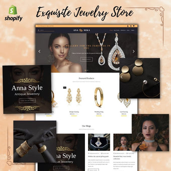 Exquisite Jewelry Store Shopify Shopping Website