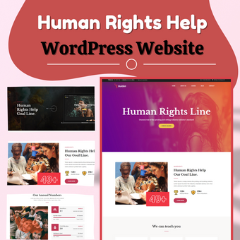 Human Rights Help WordPress Responsive Website