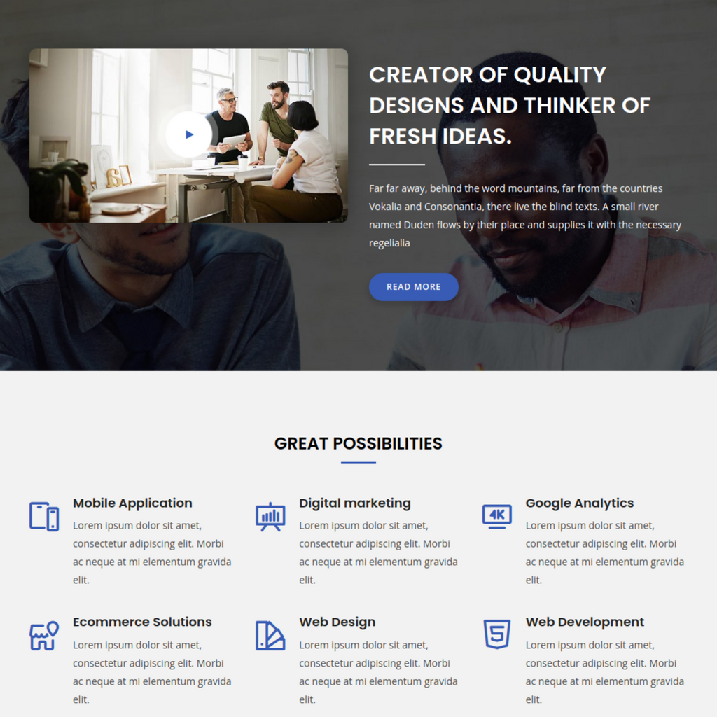 Creator of Quality Designs WordPress Responsive Website