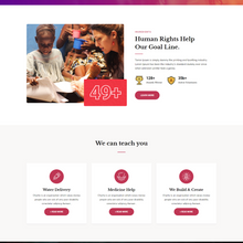 Human Rights Help WordPress Responsive Website