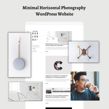 Minimal Horizontal Photography WordPress Responsive Website