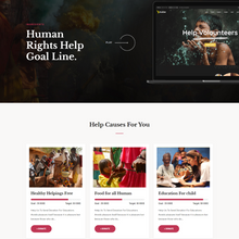 Human Rights Help WordPress Responsive Website