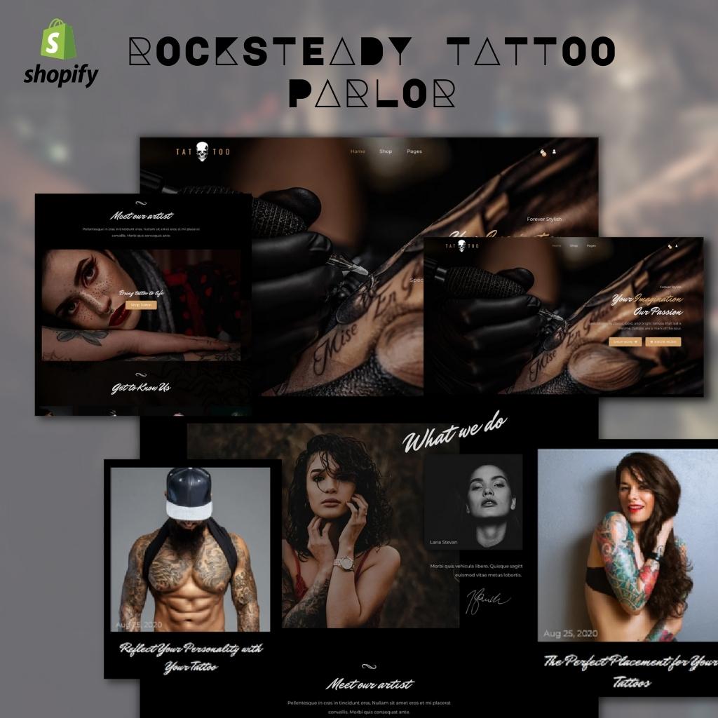 Rocksteady Tattoo Parlor Shopify Shopping Website