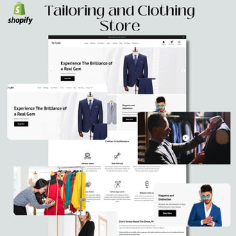 Tailoring and Clothing Store Shopify Shopping Website