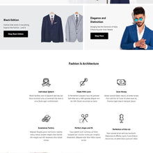 Tailoring and Clothing Store Shopify Shopping Website