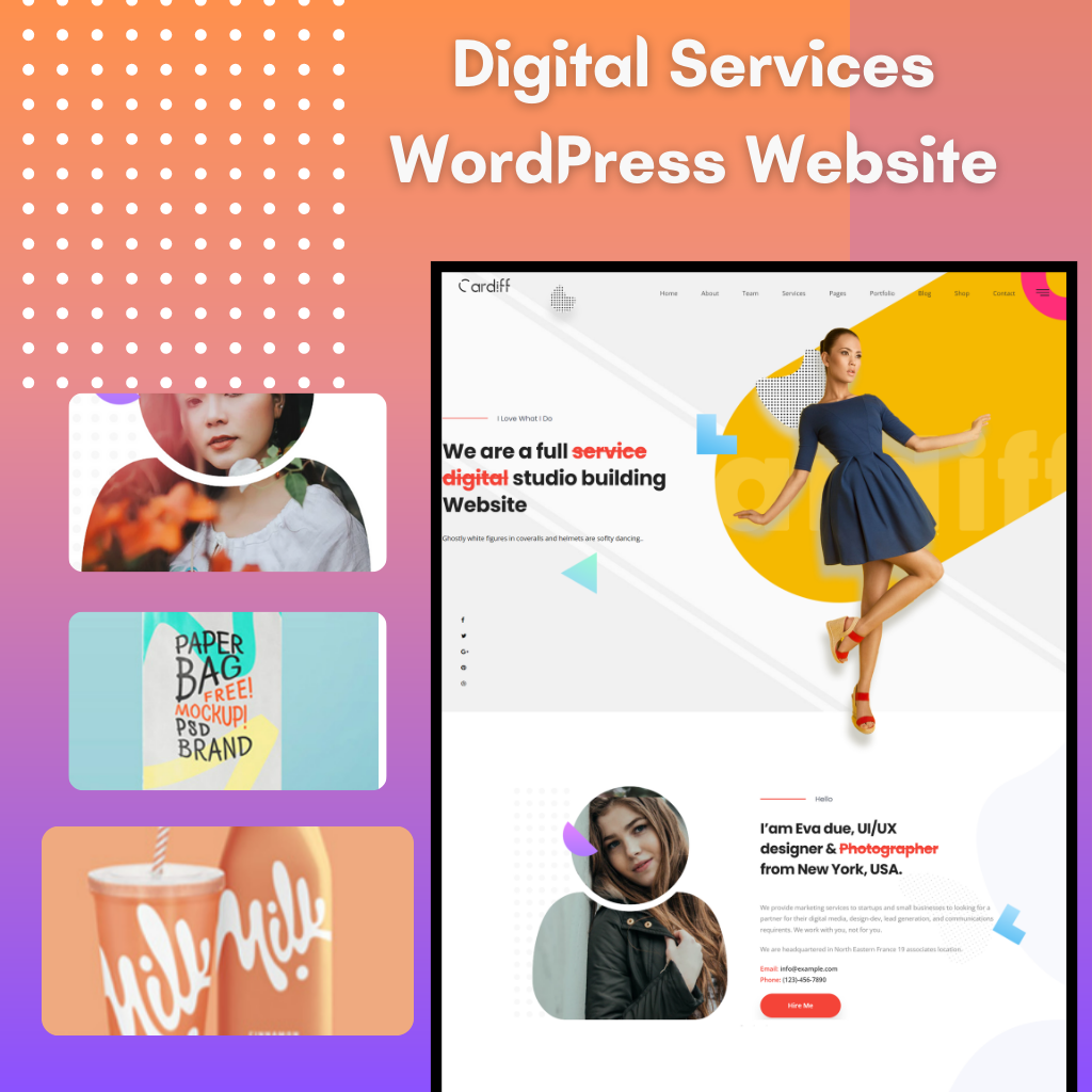 Digital Services WordPress Responsive Website
