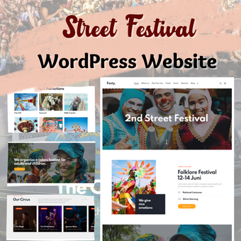 Street Festival WordPress Responsive Website