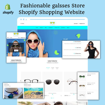 Fashionable galsses Store Shopify Shopping Website