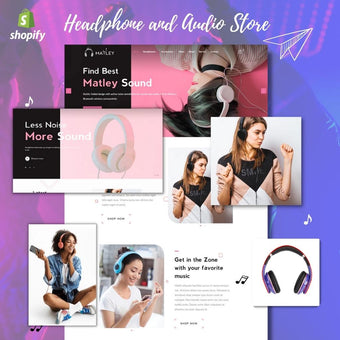 Headphone and Audio Store Shopify Shopping Website