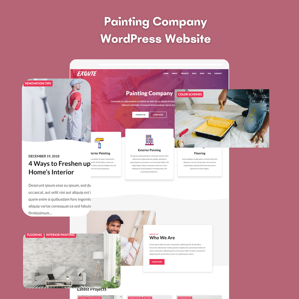 Painting Company WordPress Responsive Website