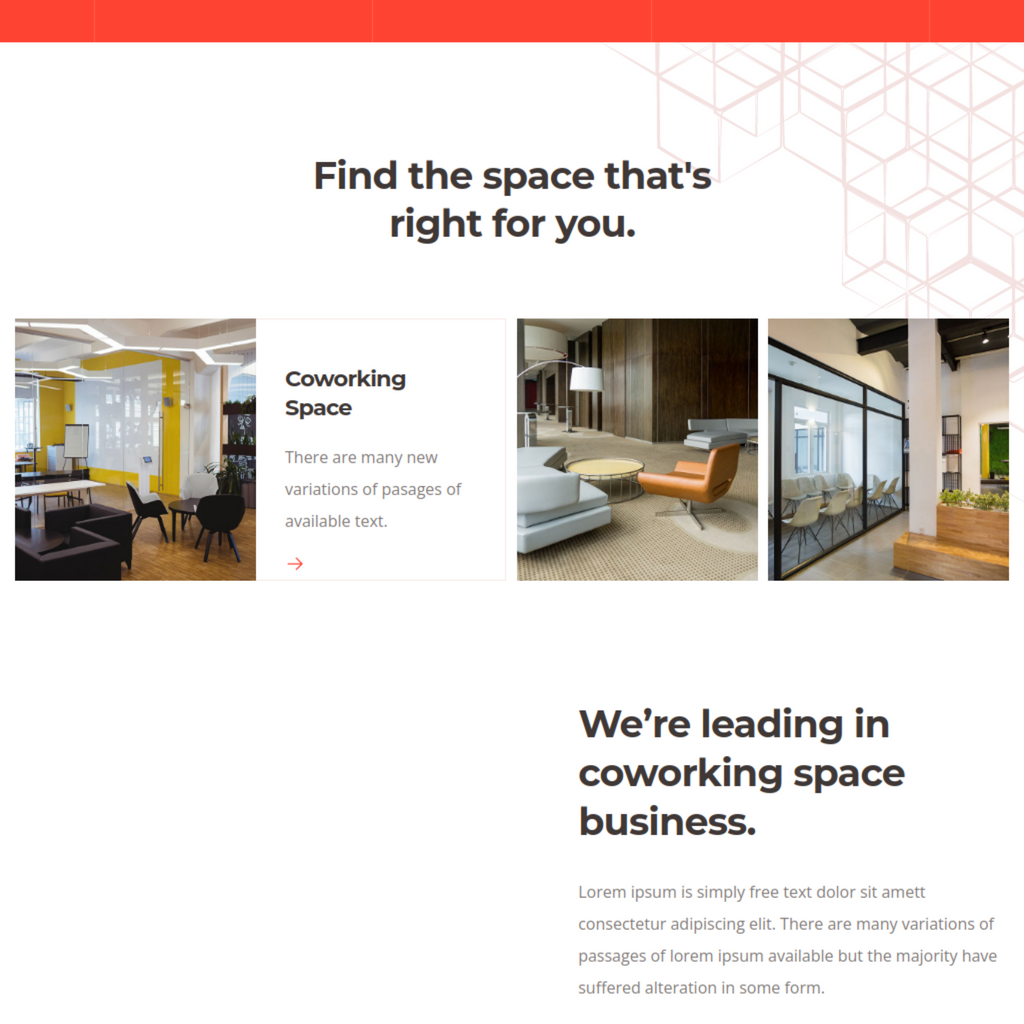 Creative Office Space WordPress Responsive Website