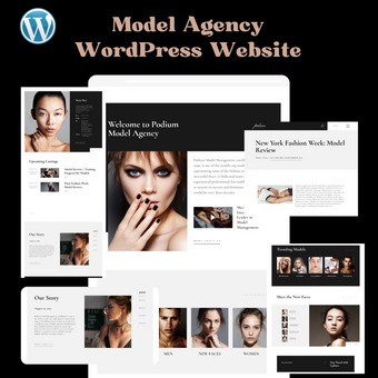 Model Agency WordPress Responsive Website