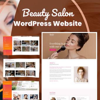 Beauty Salon WordPress Responsive Website