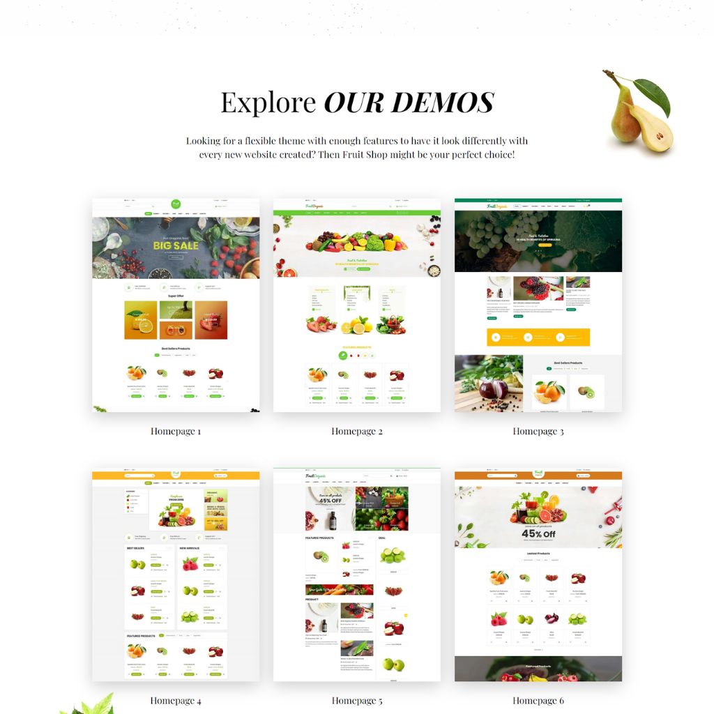 Organic fruit and vegetable Shopify Shopping Website