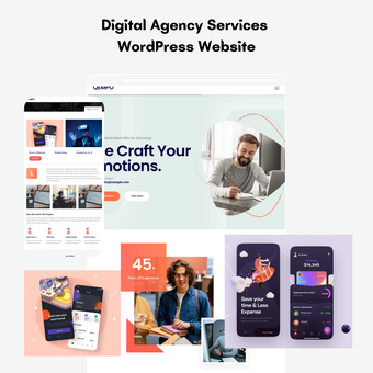 Digital Agency Services WordPress Responsive Website
