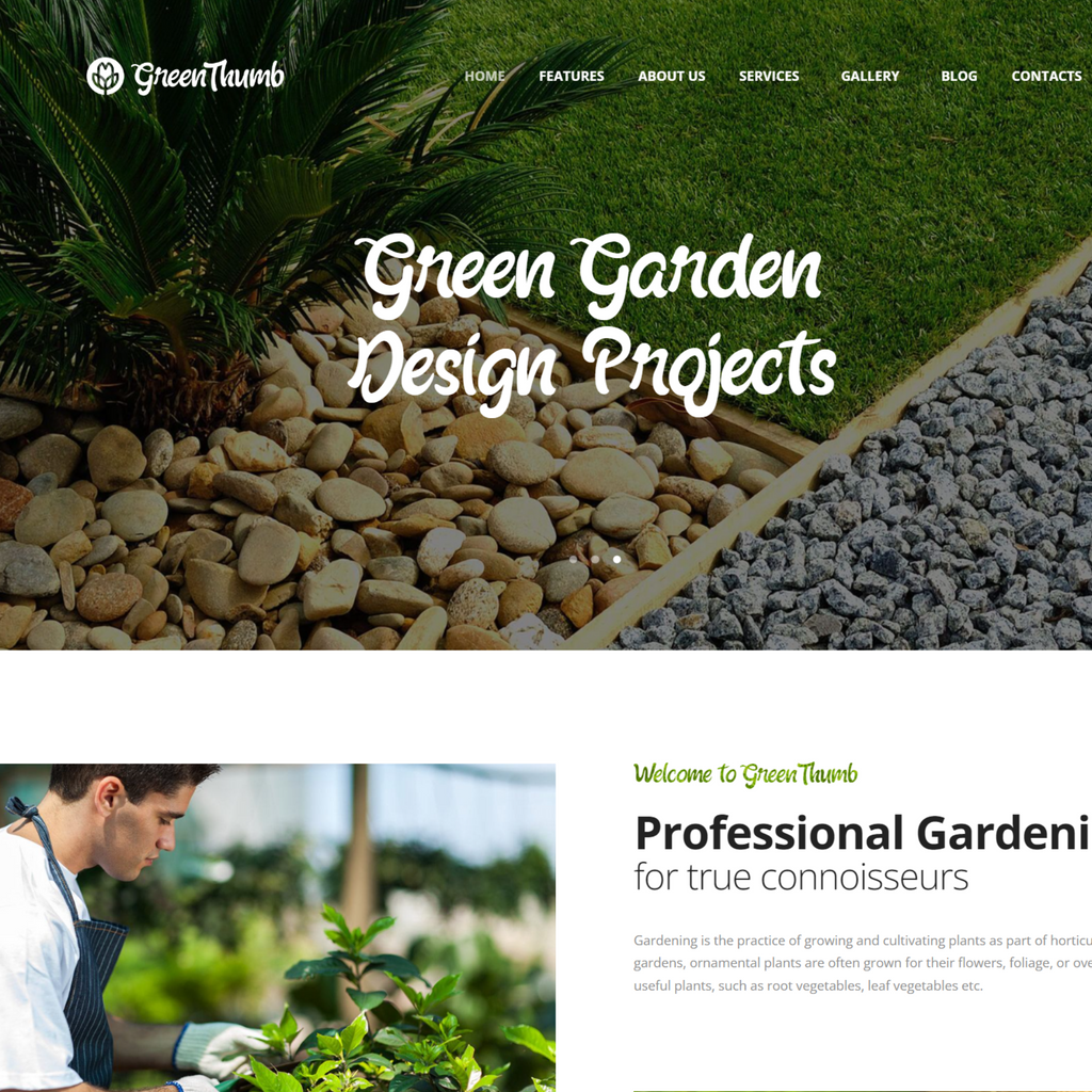 Gardening & Landscaping Services WordPress Responsive Website