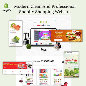 Modern Clean And Professional Shopify Shopping Website