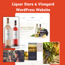 Liquor Store & Vineyard WordPress Responsive Website
