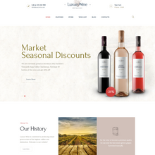 Liquor Store & Vineyard WordPress Responsive Website