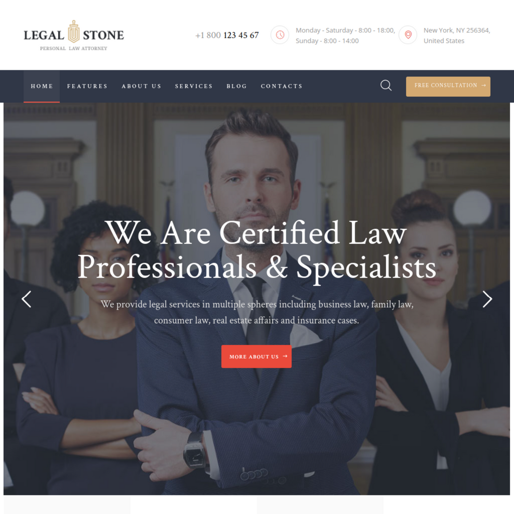Legal Services Corporation WordPress Responsive Website